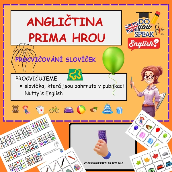 PROCVIČUJEME slovíčka z publikace Nutty's English