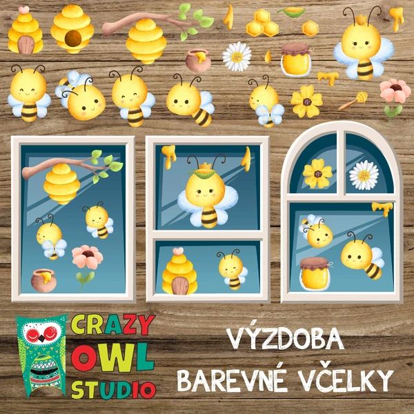 VÝZDOBA – Barevné včelky