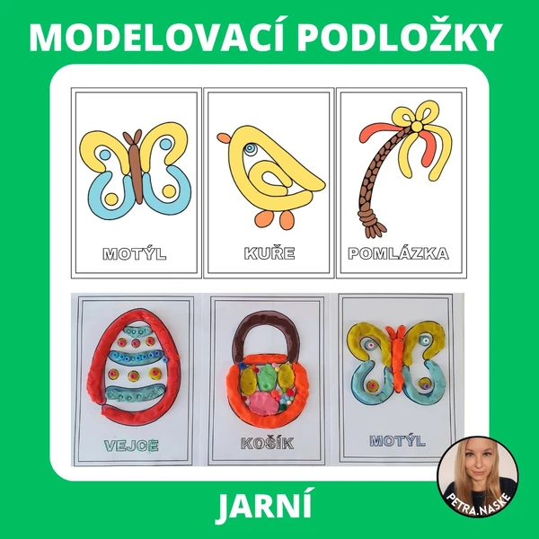 Jaro - modelovací podložky (omalovánky)