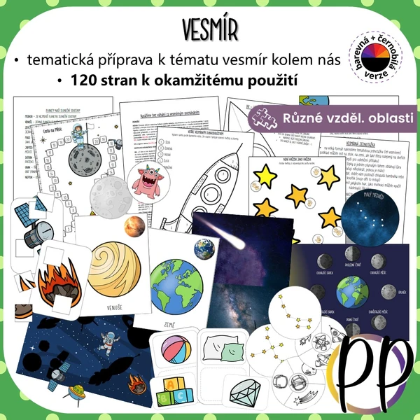 Vesmír - tematická příprava s aktivitami
