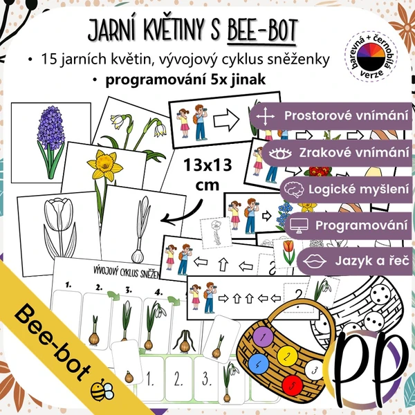 Jarní květiny s Bee-bot