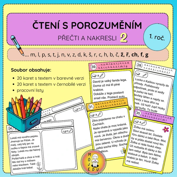 Čtení s porozuměním - Přečti a nakresli 2