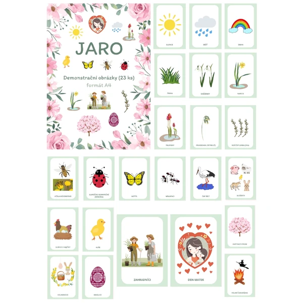 JARO - demonstrační obrázky A4 (23 ks)