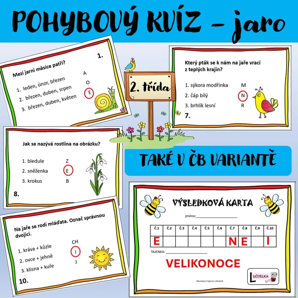 Jarní kvíz - prvouka 