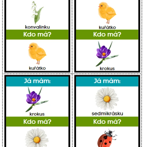 Jarní "Já mám, kdo má?"
