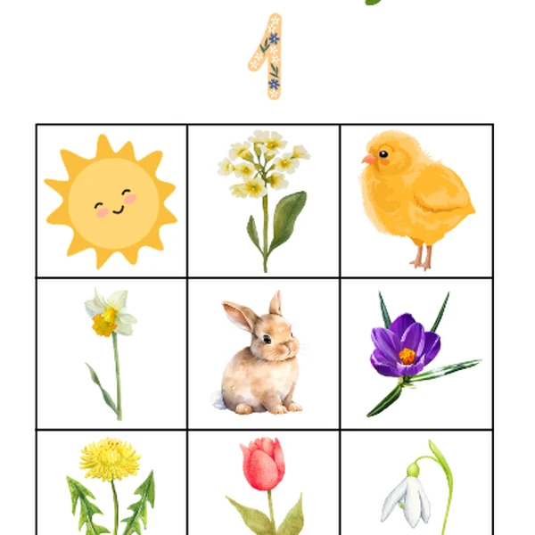 Jarní bingo