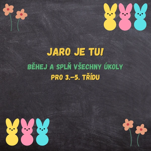 Jaro je tu! Běhací češtinářské úkoly.