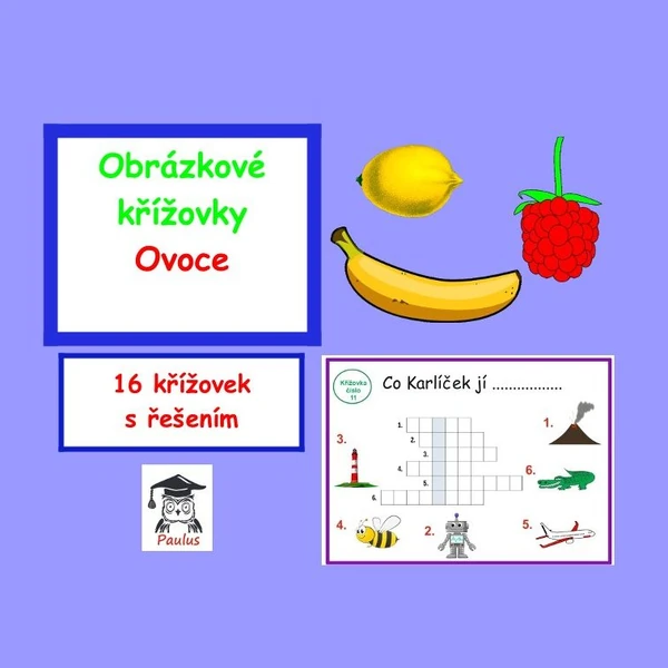 Obrázkové křížovky Ovoce