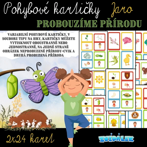 POHYBOVÉ KARTIČKY - probouzíme přírodu