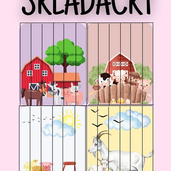 Skládačky - domácí zvířata