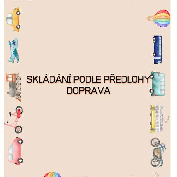 Skládání podle předlohy - doprava