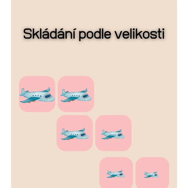 Skládání podle velikosti - doprava