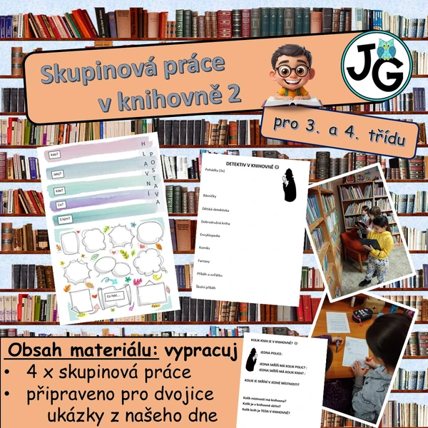 Skupinová práce do knihovny 2
