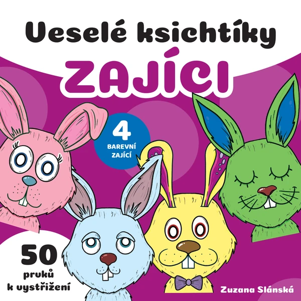 Veselé ksichtíky - ZAJÍCI BAREVNÍ