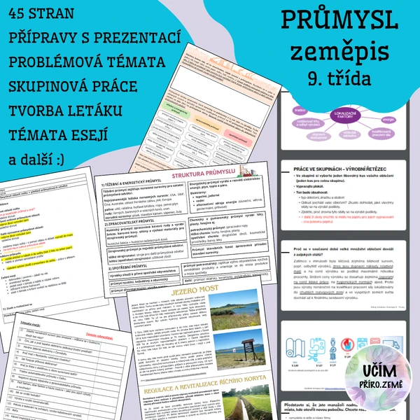 Průmysl - balíček materiálů a příprav