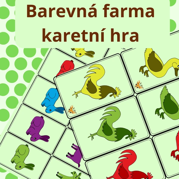 BAREVNÁ ZVÍŘÁTKA - karetní hra