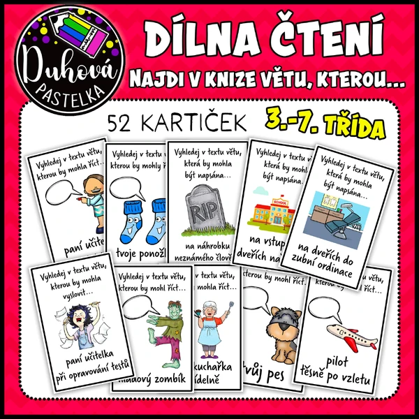 Dílna čtení - Najdi v knize větu, kterou...