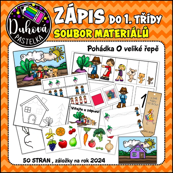 ZÁPIS DO 1. TŘÍDY - soubor materiálů O veliké řepě