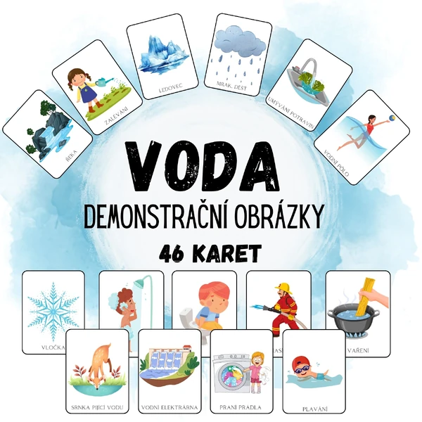VODA všude kolem nás - Demonstrační obrázky, den vody