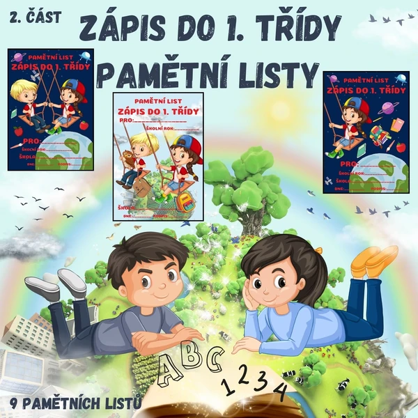 Pamětní listy - zápis do 1. třídy (2. část)