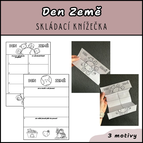 DEN ZEMĚ - skládací knížečka