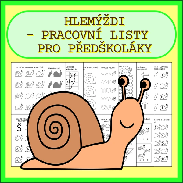 HLEMÝŽDI - PRACOVNÍ LISTY PRO PŘEDŠKOLÁKY