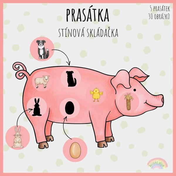 Prasátka, skládačka
