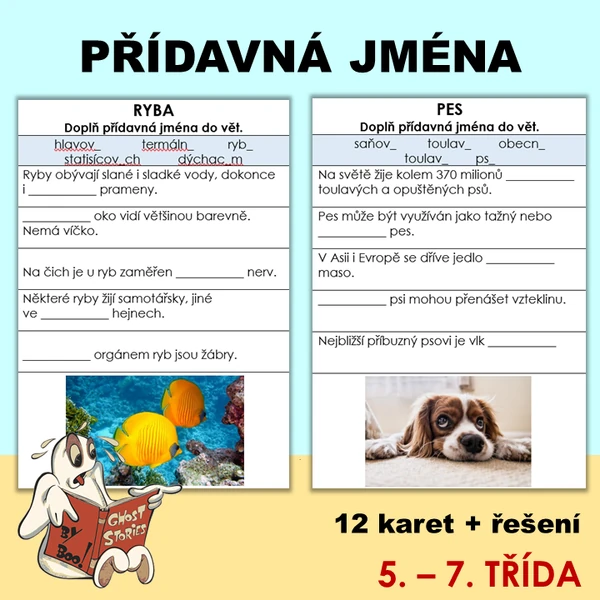 Přídavná jména - procvičování