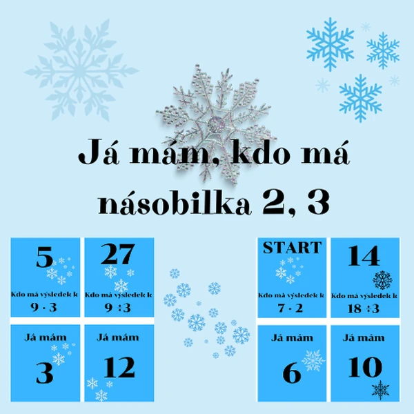 Já mám, kdo má Násobilka 2, 3