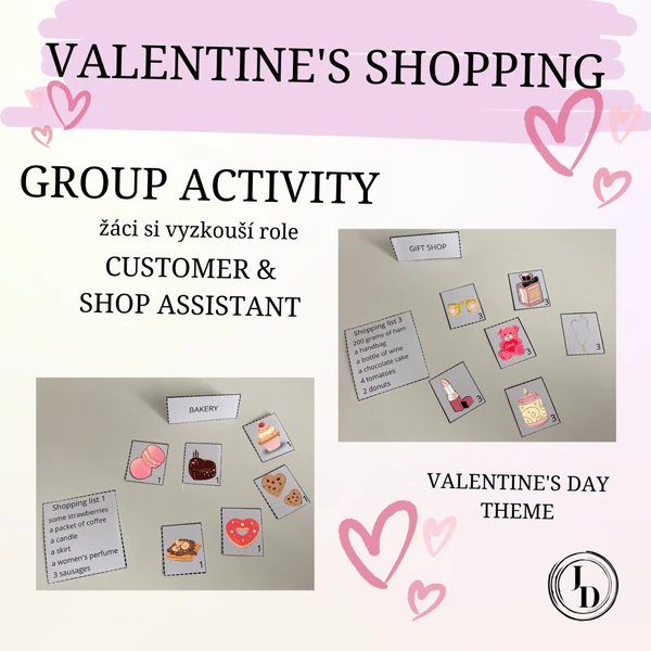 Valentine's shopping (skupinová aktivita)