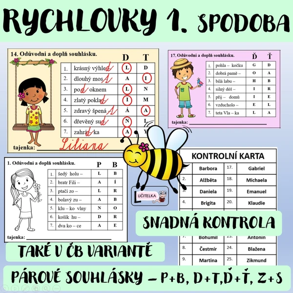 Rychlovky / párové souhlásky 1
