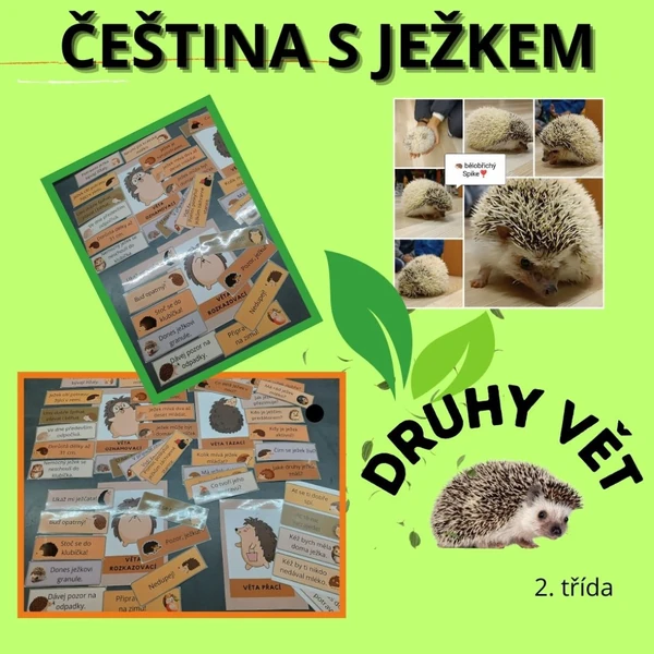 Ježek- druhy vět
