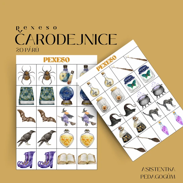 Čarodejnice - pexeso