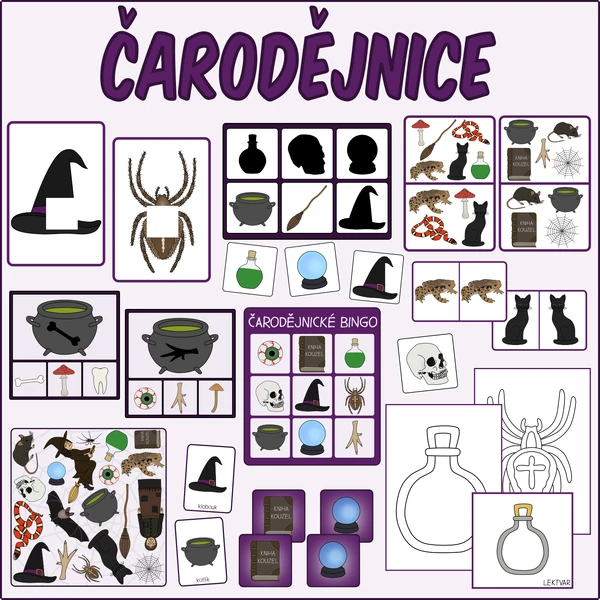 Čarodějnice - Sada aktivit