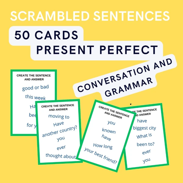 PRESENT PERFECT Scrambled sentences