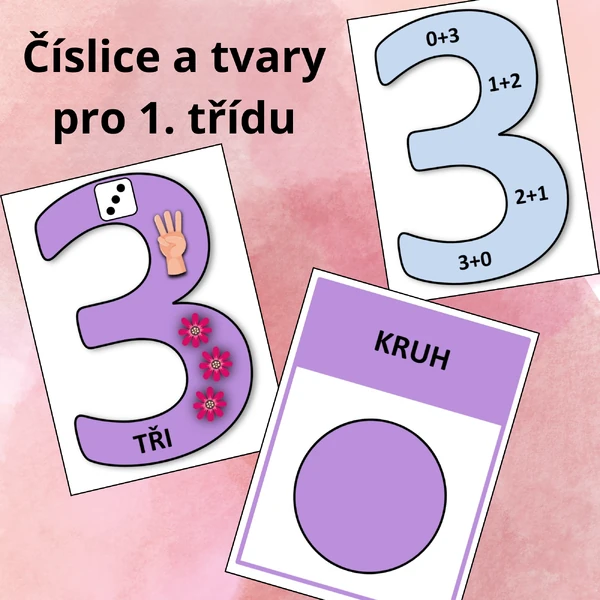 Číslice a tvary pro 1. třídu