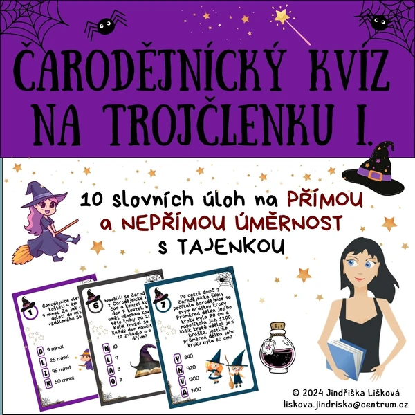 Čarodějnický kvíz s trojčlenkou I.