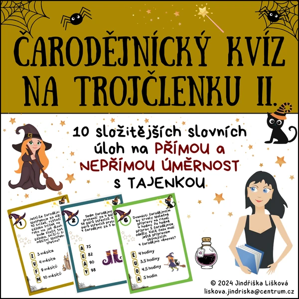 Čarodějnický kvíz s trojčlenkou II.