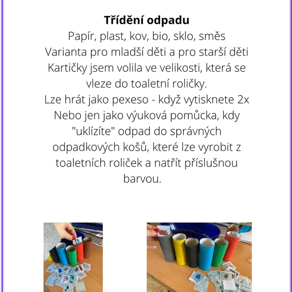 Hra Třídíme odpad