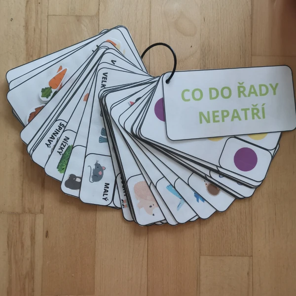 Kolíčkování (co do řady nepatří, protiklady, barvy)
