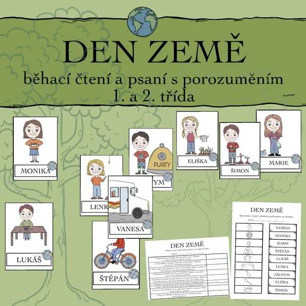 Den Země - běhací čtení a psaní s porozuměním