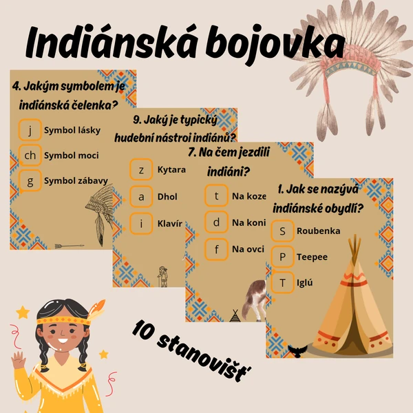 Indiánská bojovka - stezka