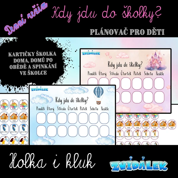 Plánovač Kdy jdu do školky? 