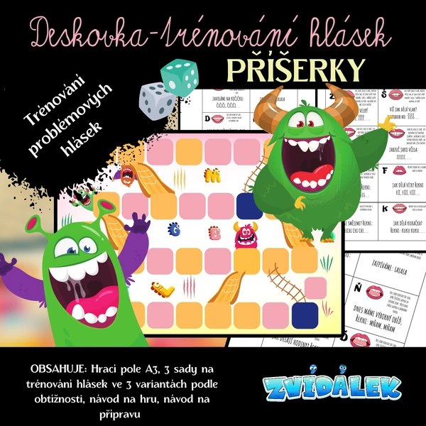 Desková hra na trénování hlásek