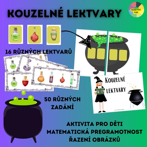 KOUZELNÉ LEKTVARY - řazení obrázků 