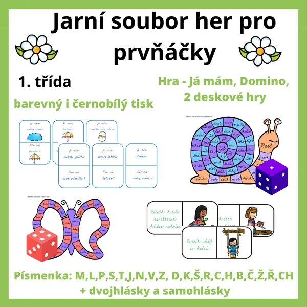 Jarní soubor her pro prvňáčky