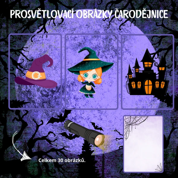 Prosvětlovací obrázky - Čarodějnice