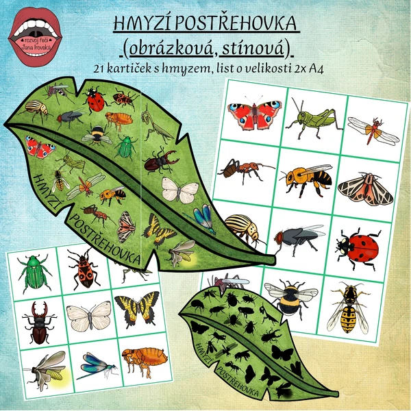 HMYZÍ POSTŘEHOVKA (STÍNOVÁ, OBRÁZKOVÁ) 