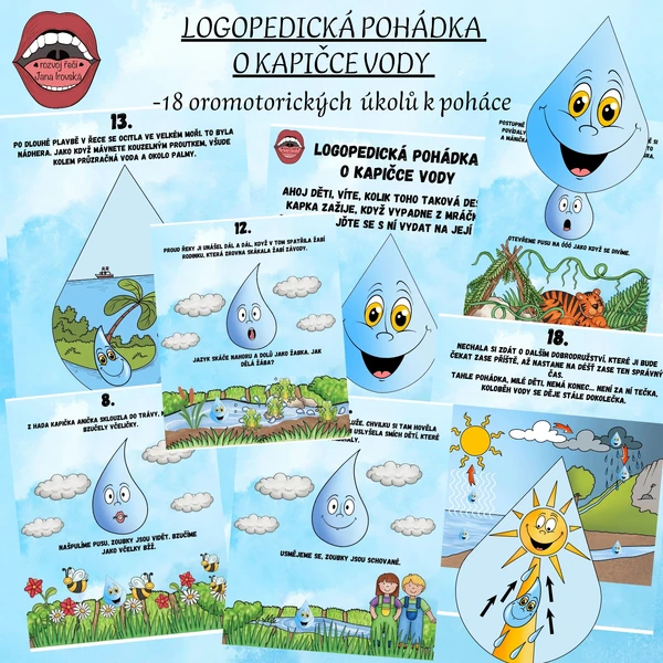 LOGOPEDICKÁ POHÁDKA O KAPIČCE VODY