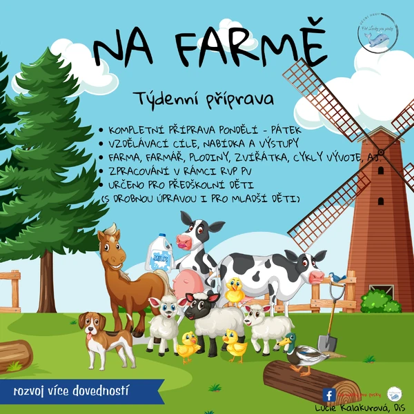 NA FARMĚ - KOMPLETNÍ TÝDENNÍ PŘÍPRAVA - PO- PÁ